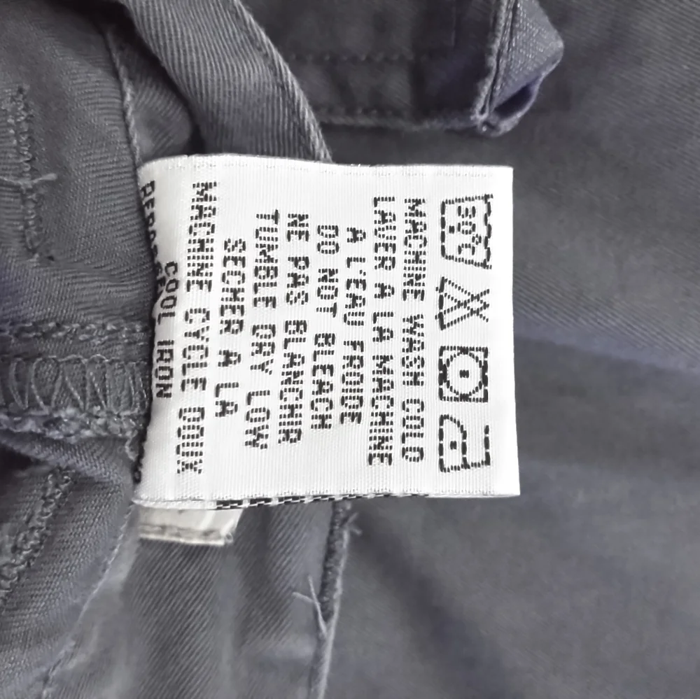 Billabong Gray Cargo Capri Pants with Ties Size 5